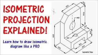 How to Draw Isometric Projections of Complex Shapes with Isometric Circles in Engineering Drawing