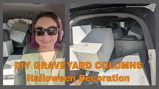 DIY Graveyard Columns from TSC Foam Blocks | Halloween Prop Tutorial