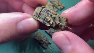 GHQ Micro Armour build the last bit of paint on the T-90 and M1A2 Abrams tanks 1/285 scale