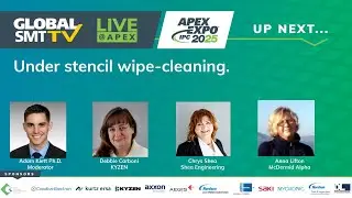 Under stencil wipe-cleaning.