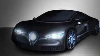 Drawing a Custom Car on Photoshop (Speed Drawing)