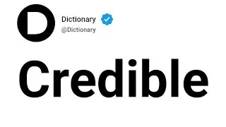 Credible Meaning In English