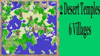 Minecraft Console Seed: 6 Villages 2 Desert Temples