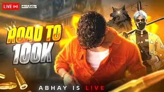 🔴 FREE FIRE LIVE | Road to 100K 🔥 Unlimited Custom Rooms + Giveaway 🎁