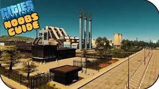 Building A Vanilla Power Plant In Cities Skylines! | Noobs Guide