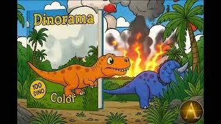 Dinorama Color livre de coloriage pour enfant