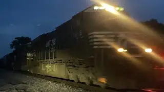 NS 7616 Leads a Manifest through Tilton, IL