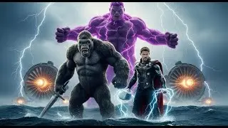 King Kong vs Purple Hulk vs Thor⚡ EPIC Final Battle (Cinematic Story)#KingKong #shortfilm#PurpleHulk