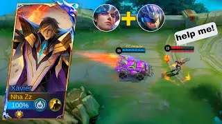 XAVIER IN MIDLANER ONE HIT MONTAGE #12 XAVIER BEST & EMBLEM 2025 | MOBILE LEGENDS