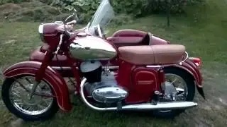 Jawa 250 - 559 (panelka) + sidecar Velorex 560 (1962)