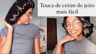 DIY- Touca de CETIM e ainda tenha uma RENDA extra