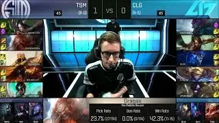 CLG vs TSM Game 2 - NA LCS Summer 2016 W5D3 - Counter Logic Gaming vs Team Solomid