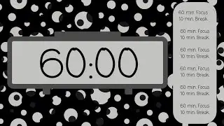 ⏳ 7-Hour 60/10 Pomodoro Timer &ndash; Silent & Distraction-Free 🎯 | No Beeps, Just Focus