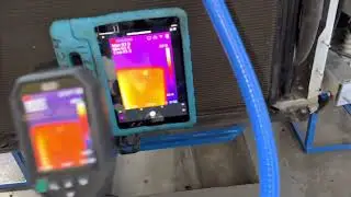 SEE infrared, heat reflection off of ice cold liquid line. SEE CONDENSER SUB COOLING PASSAGE ￼