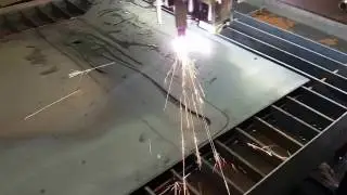 CNC Plasma : Plasma cutting with a water table