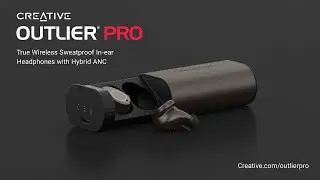 Creative Outlier Pro True Wireless Sweatproof In-ear Headphones with Hybrid ANC