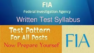 FIA Written Test Pattern & Syllabus | #fiajobs2022  | #latestjobs2022 #govtjobs #fia @knowledgebox8834