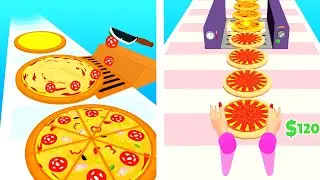Pizza Runner - Big Pizza Stack Run - All Levels iOS Android GamePlay