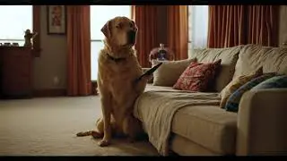 Funny dog like a human #retriver #human