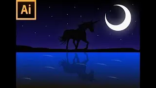 Unicorn Night | Vector Art | Speed Art | The BaBy Pink World |