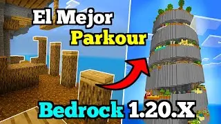 🟢 El MEJOR Mapa de PARKOUR Para Minecraft PE 1.20.X | Parkour Spiral Map en BEDROCK 1.20