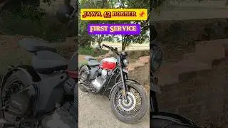 Jawa 42 bobber 📌 First Service Ho gya 🔥#shorts #shortsfeed #jawa42bobber #trending #modificition