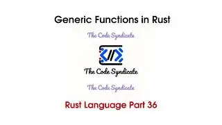 Generic Function in Rust | Rust tutorial for Beginner| Part 36