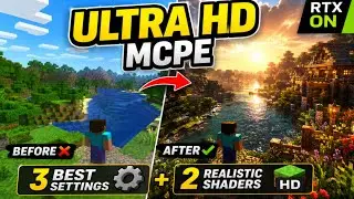 Best Shaders Ever 🔥🤯 || Top 2 Best Shaders For Mcpe 1.21 + 3 best setting to improve graphics 🤯 2026