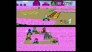 Let's Play Blue Yoshi Kart part 5 flowe cup 150cc: fails and speed
