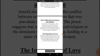 Dover Beach Poem Themes