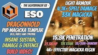 ESO Magicka Templar PVP build & gameplay - Elder Scrolls Online Dragonhold