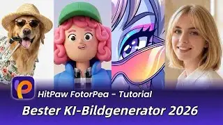 Bester KI-Bildgenerator 2026 | Gemini Nano Banana + Seedream 4.0 + Flux | HitPaw FotorPea Tutorial