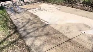Pressure washing driveway 4/26/25 part 1