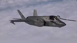 F-35B Lightning II Jet refueling over Venezuela