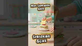 Mini Sandwich ASMR &ndash; Tiny Layers Stacking! #MiniHack #ASMR #Shorts #TinyFun #Kids