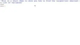Finding the largest element of a Python list