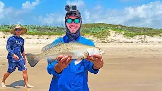 Secret to Surf Fishing the Texas Coast for a Limit of Speckled Trout
