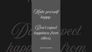 Be happy in your own company 💕 #upliftubywords #quotes #inspirationalquotes #behappy #inspirational