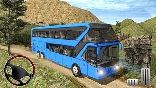 Mountain Bus Driving Simulator || Dangerous Bus Driving Game