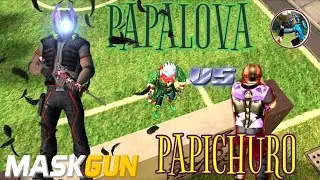 MASKGUN CHALLENGE PAPALOVA ASIA 1 VS 1 PAPICHURO ☠️ || MASKGUN MULTIPLAYER FPS 2022 ☣️🎮🇮🇩