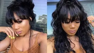 AFFORDABLE FRINGE BANGS 360 LACE WIG  FT WIGENCOUNTERS