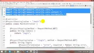 Authentication and Authorization in Spring MVC Security