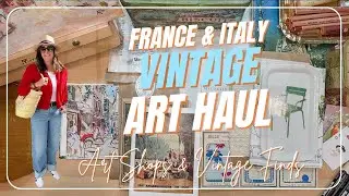 France & Italy Vintage Art Haul | Art Shops & Antiques