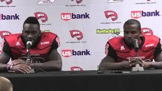 WKU FB Ace Wales and Cam Thomas Press Conference 10-4-14
