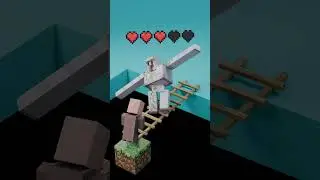 Iron Golem vs Villager Satisfying 3D Simulations | Copper Golem Revenge!