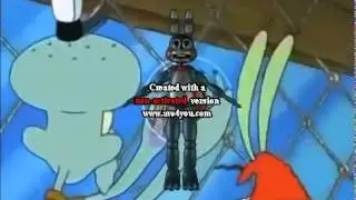 Toy Bonnie Attacks Squidward & Mr  Krabs