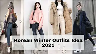 Korean Winter Outfits Idea 2022 | Korean Jeans And Top Design Idea For Girls/Female | Korean Dress |