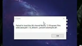 How to Solve #EclipseError || FAILED TO LOAD JNI SHARED LIBRARY "C\... || Simple and Easy Tricks