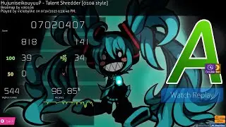 [osu] viciobylike | hujuniseikouyuuP - Talent Shredder [0108 style] +HDDT 1x