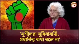 সুশীলরা সুবিধাবাদী, মধ্যবিত্ত কথা বলে না: ড. দিলারা চৌধুরী | Dr. Delara Chowdhury | Channel 24